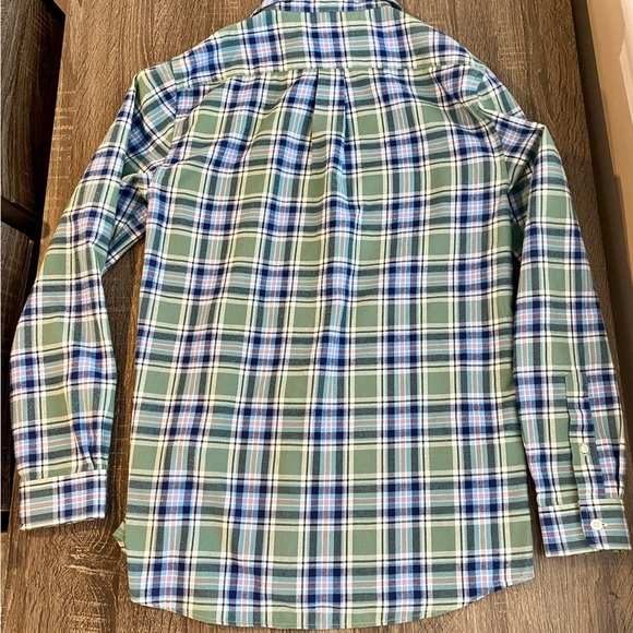 Vineyard Vines Boys Whale Shirt Plaid Long Sleeve Button xl 18 nwot worn once​ - Picture 7 of 8